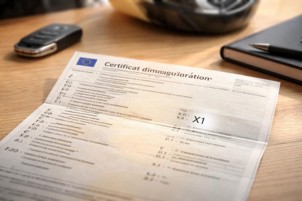 découvrez la signification de la mention x1 sur une carte grise et comprenez son importance pour l'immatriculation de votre véhicule.