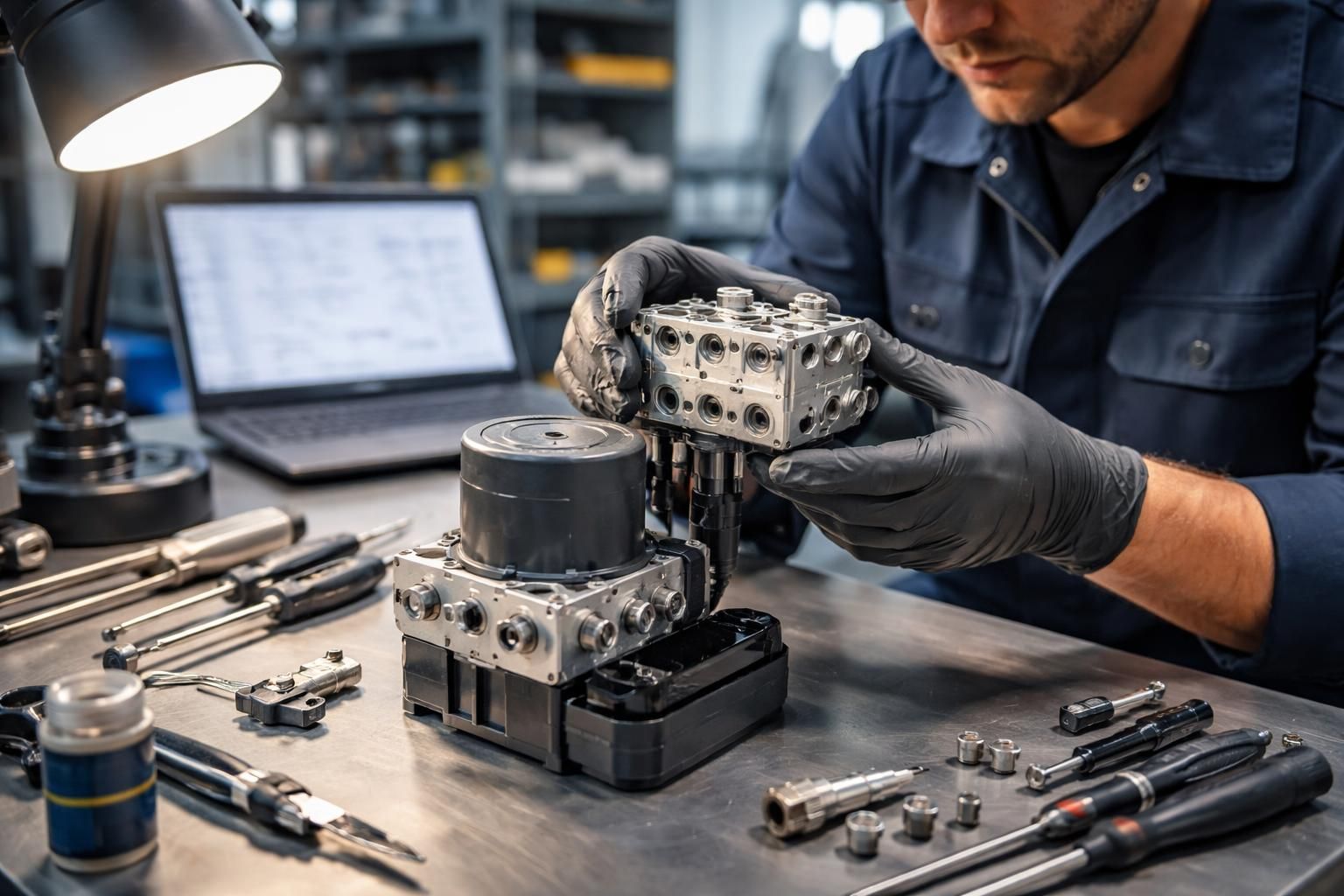découvrez nos services de réparation et de remplacement de pompe abs complète, spécialisés dans le module hydraulique pour assurer la sécurité et la performance de votre véhicule.